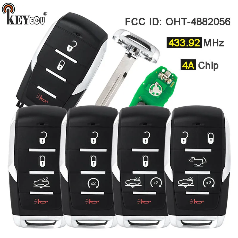 Брелок KEYECU 433,92 мгц 4A для дистанционного ключа Dodge Ram 1500 Pickup 2019 2020-2023 
Брелок KEYECU 433,92 мгц 4A для дистанционного ключа Dodge Ram 1500 Pickup 2019 2020-2023