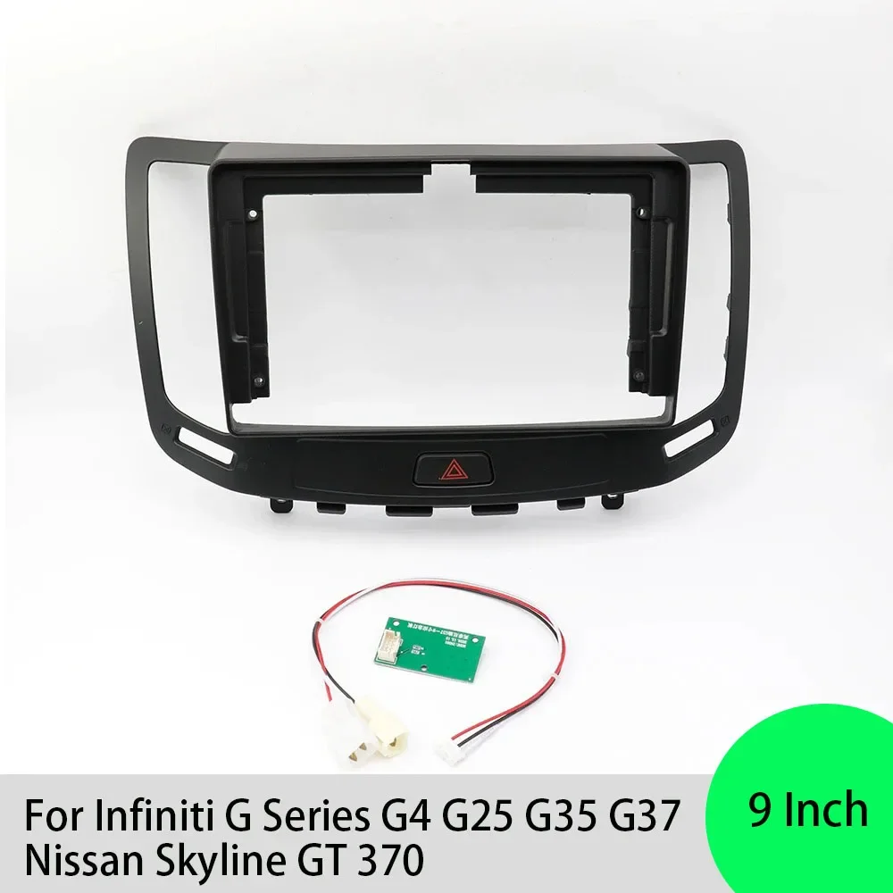 For Infiniti G Series G4 G25 G35 G37 Nissan Skyline GT 370 9 Inch Car Frame Fascia Adapter Android Radio Dash Fitting Panel Kit
For Infiniti G Series G4 G25 G35 G37 Nissan Skyline GT 370 9 Inch Car Frame Fascia Adapter Android Radio Dash Fitting Panel Kit