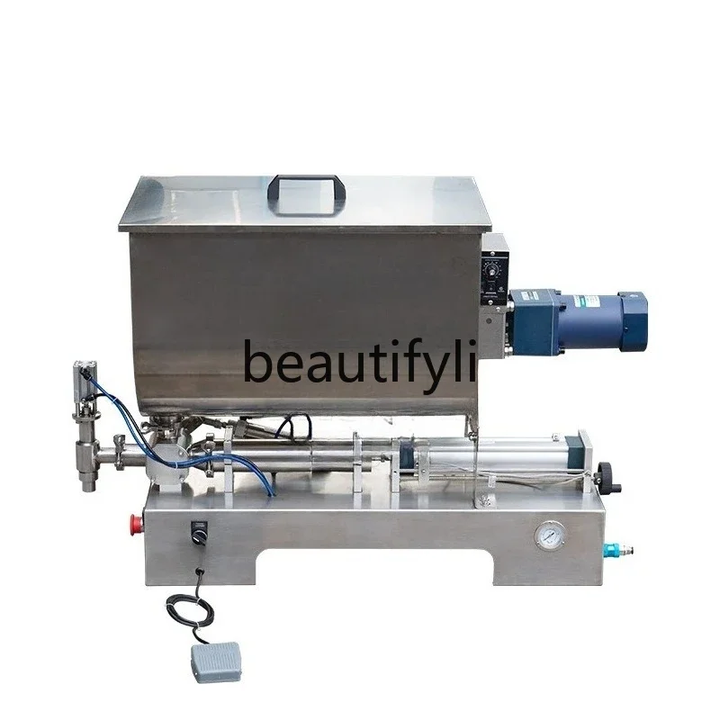 Horizontal filling machine Wofa pneumatic paste quantitative packing machine granular thick sauce U-shaped mixing tank machineX 
Horizontal filling machine Wofa pneumatic paste quantitative packing machine granular thick sauce U-shaped mixing tank machineX