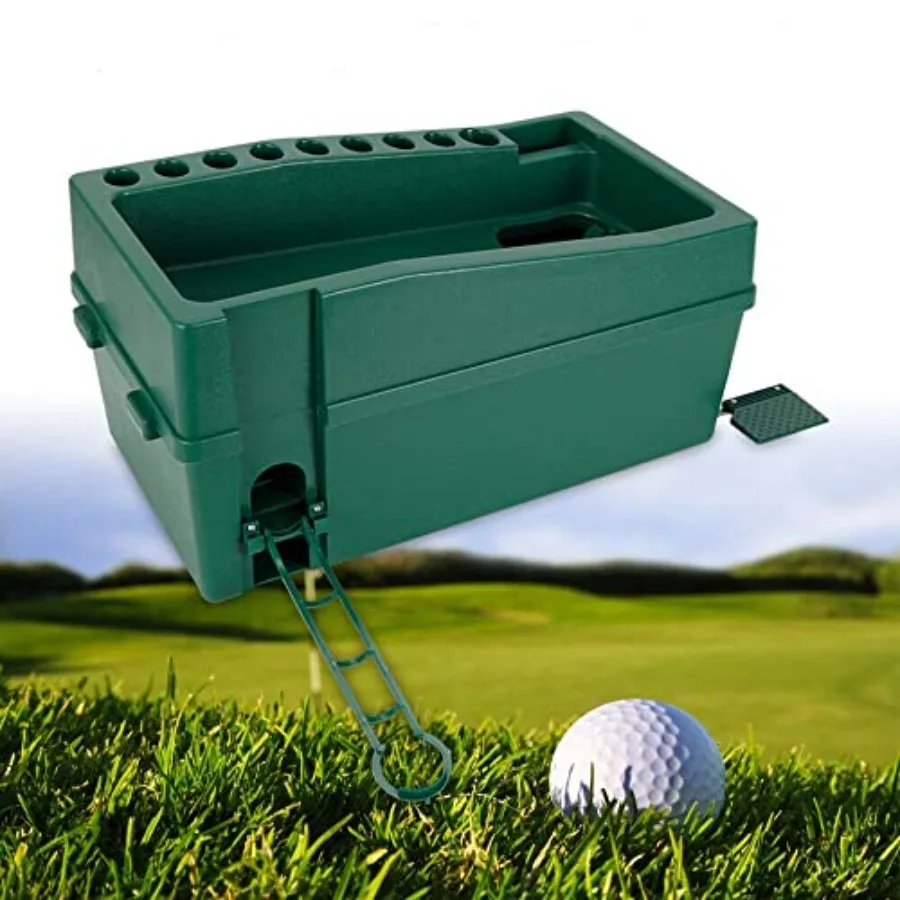 Golf Ball Dispenser Machine for practice training, ABS plastic, black, automatic tee-up with dual ball tracks and integrated fo
Golf Ball Dispenser Machine for practice training, ABS plastic, black, automatic tee-up with dual ball tracks and integrated fo