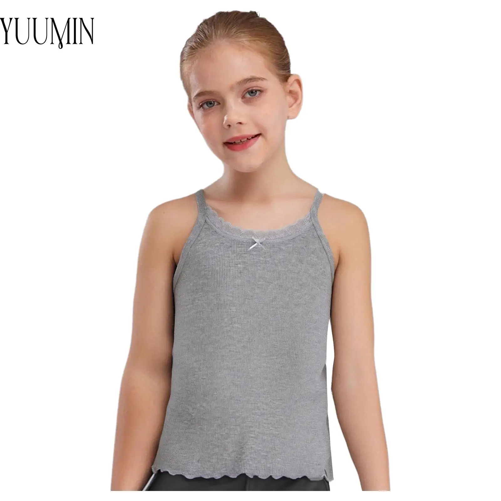 Спортивный жилет для йоги на бретельках для девочек, без рукавов, с бантом, кружевной отделкой, с ребристой текстурой, подол салата, майка, уличная одежда
Спортивный жилет для йоги на бретельках для девочек, без рукавов, с бантом, кружевной отделкой, с ребристой текстурой, подол салата, майка, уличная одежда