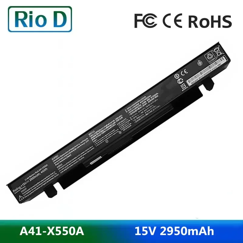 15V 2950mAh A41-X550A Laptop Battery for ASUS A41X550 X450 X550 X550C X550B X550V X450C X550CA X452EA X452C Y581C Y481C A450C
15V 2950mAh A41-X550A Laptop Battery for ASUS A41X550 X450 X550 X550C X550B X550V X450C X550CA X452EA X452C Y581C Y481C A450C