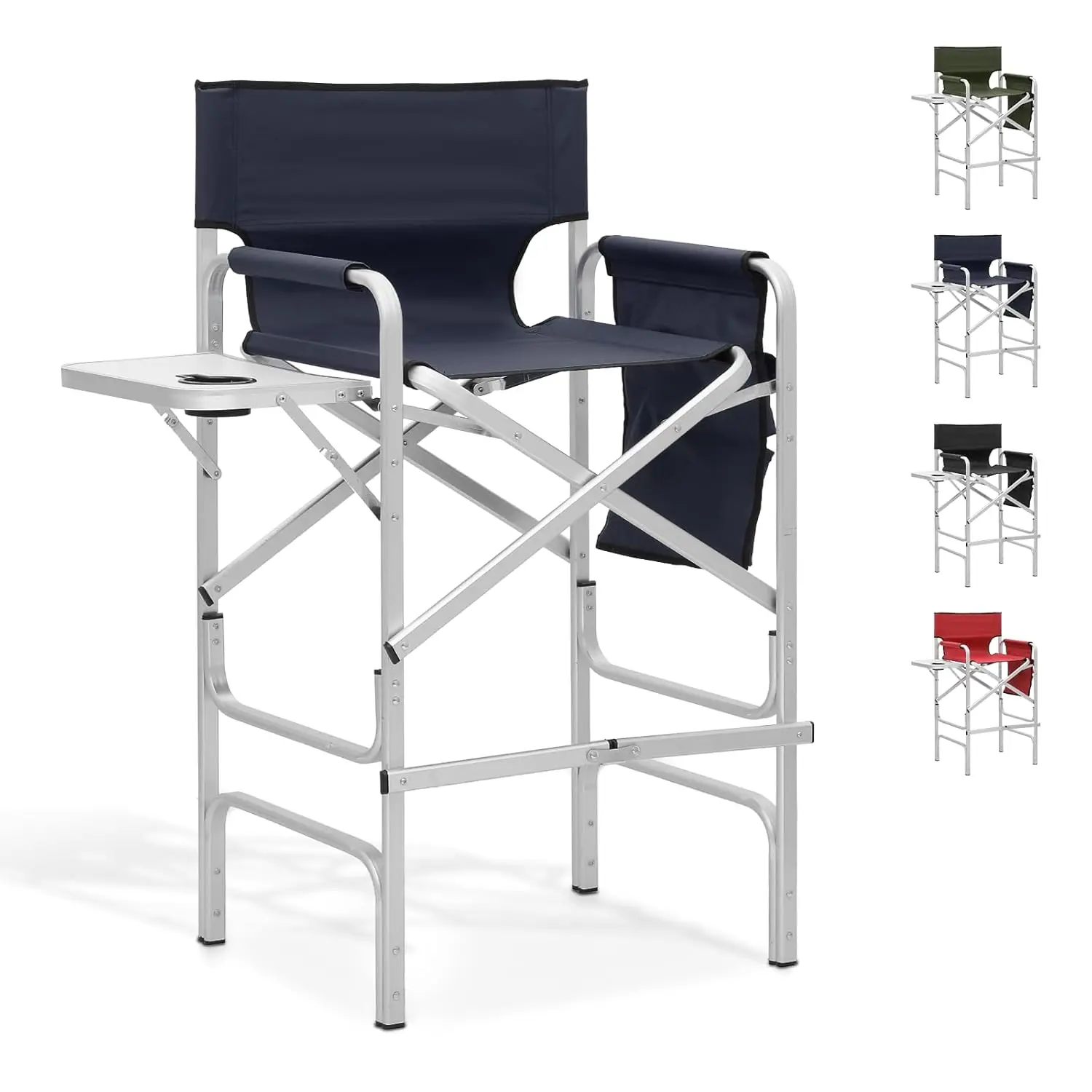 31" Tall Foldable Aluminum Camping Chair with Side Table Cup Holder Pockets 250lbs Capacity, Customized
31" Tall Foldable Aluminum Camping Chair with Side Table Cup Holder Pockets 250lbs Capacity, Customized