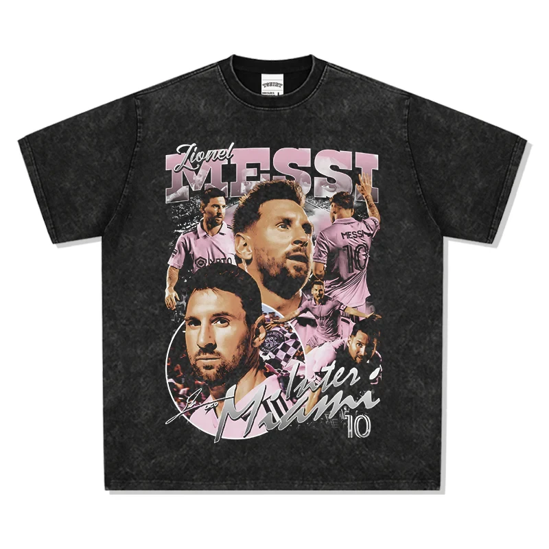 Star Player Lionel Messi Streetwear Pattern Printing Short Sleeve Washed Pure Cotton Men Women Oversized Summer Vintage T-shirt
Star Player Lionel Messi Streetwear Pattern Printing Short Sleeve Washed Pure Cotton Men Women Oversized Summer Vintage T-shirt