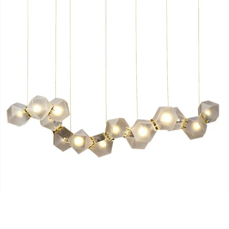 Nordic designer restaurant long glass chandelier, post-modern simple front desk dining table bar art led chandelier lámpara 거실등
Nordic designer restaurant long glass chandelier, post-modern simple front desk dining table bar art led chandelier lámpara 거실등