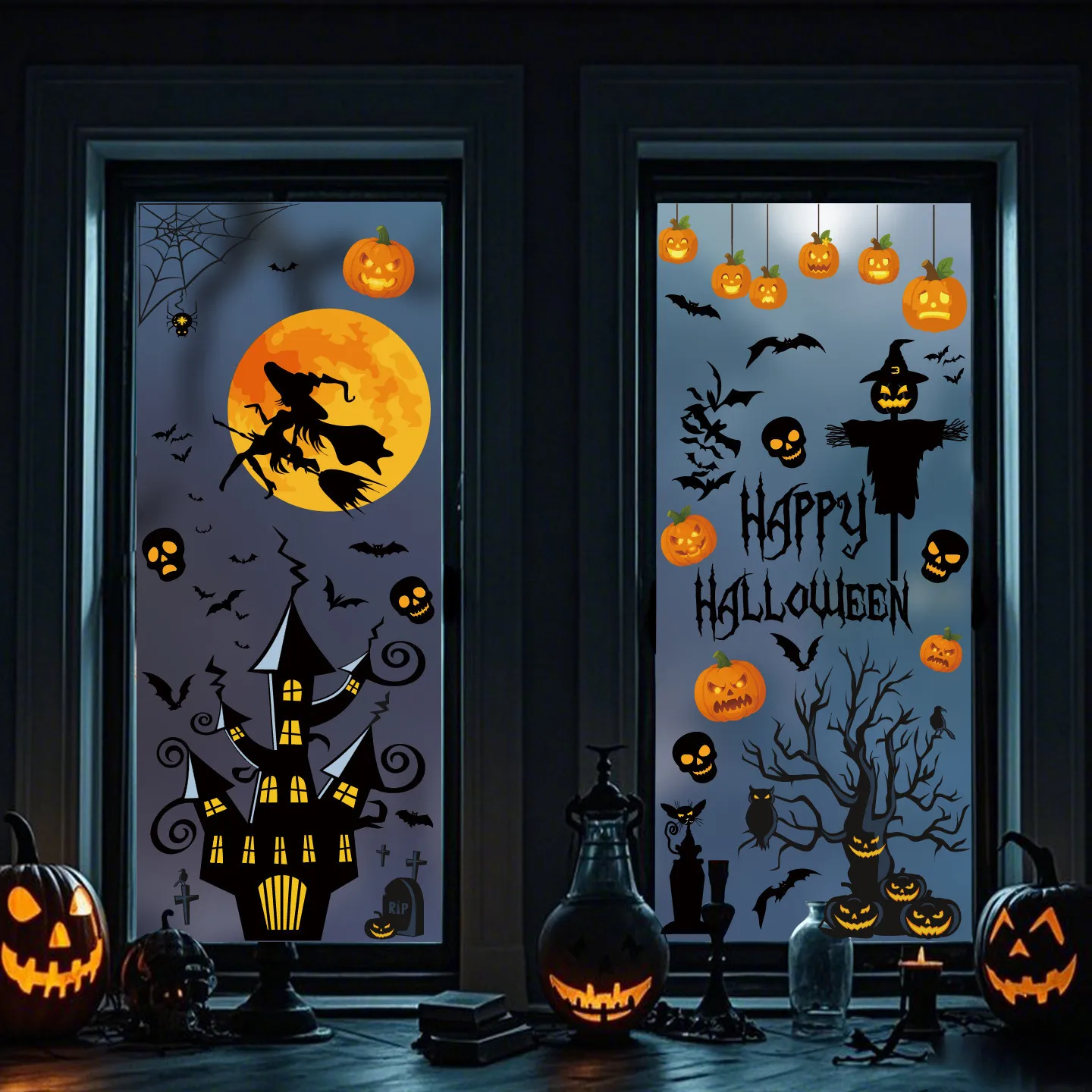 Halloween Decoration Spider Ghost Electrostatic Stickers Halloween Party Supplies Skull Glass Stickers
Halloween Decoration Spider Ghost Electrostatic Stickers Halloween Party Supplies Skull Glass Stickers