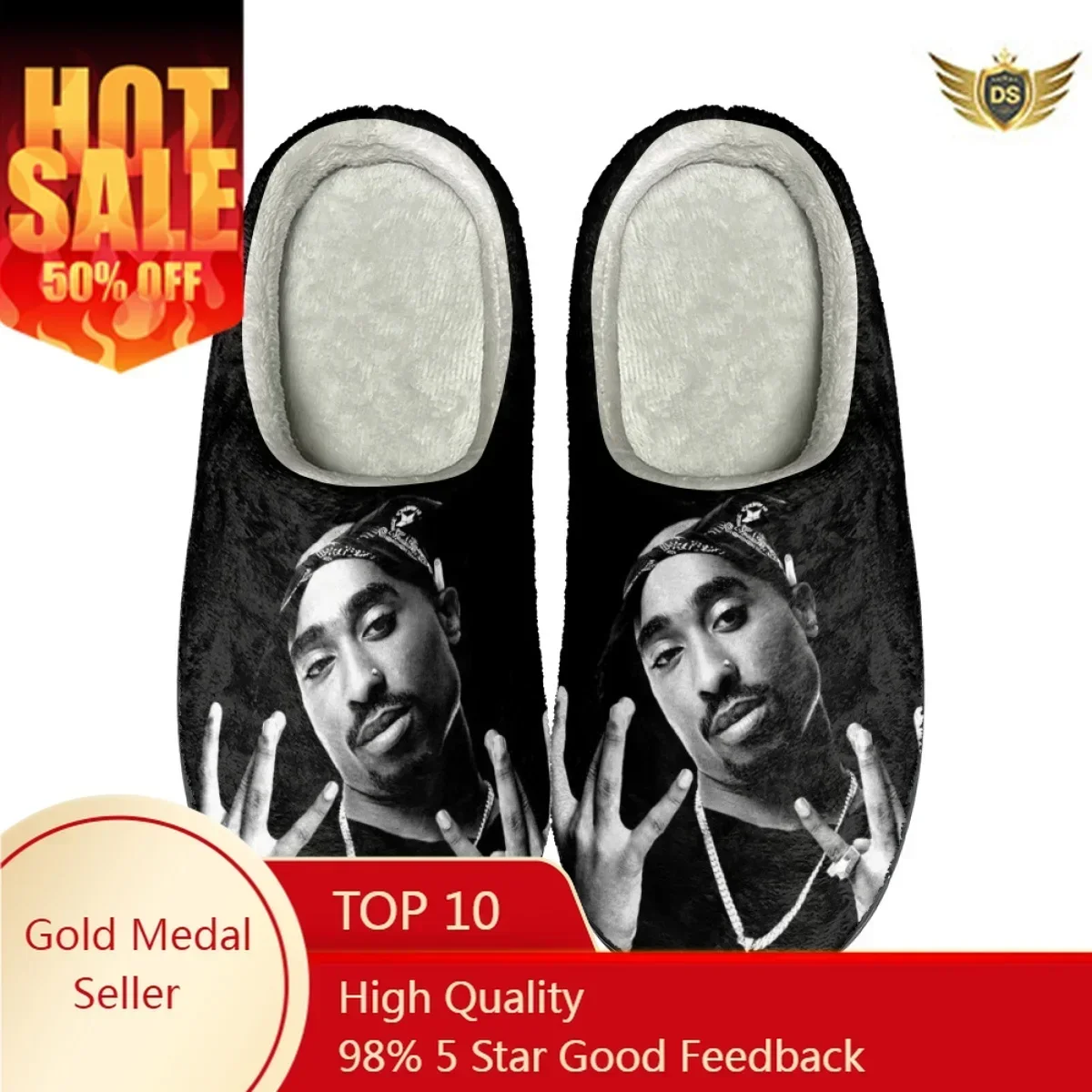 Tupac Amaru Shakur Printed Women Cozy Home Slippers Casual Couple Cotton Slipper Drop Ship Autumn Winter Warm Shoes Floor Slides
Tupac Amaru Shakur Printed Women Cozy Home Slippers Casual Couple Cotton Slipper Drop Ship Autumn Winter Warm Shoes Floor Slides