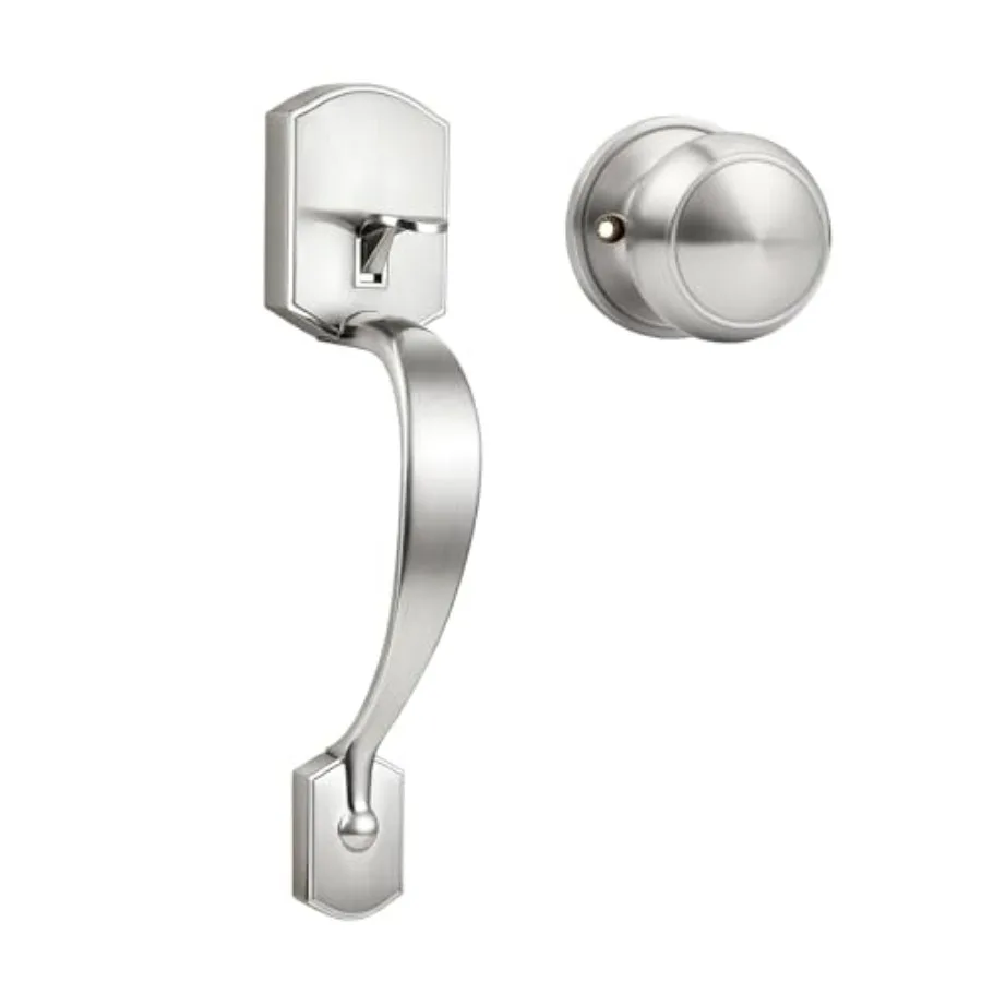 Entry Door Handleset, Front Door Handle with Interior Knob, Reversible Exterior Door Lever Set No Locking, 1Pack
Entry Door Handleset, Front Door Handle with Interior Knob, Reversible Exterior Door Lever Set No Locking, 1Pack