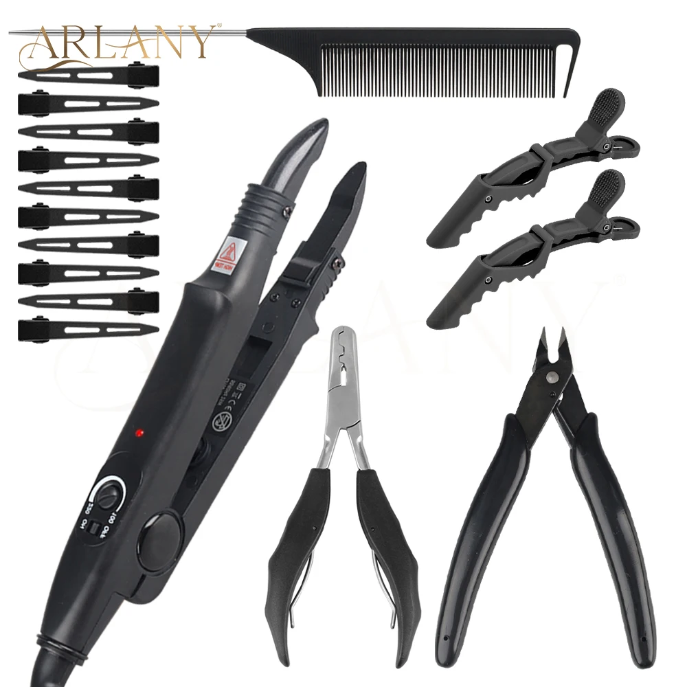 ARLANY Hair Extension Connector Kit for Keratin Extensions Fusion Hair Iron Kit Matte Hair Clips Keratin Bonding Cutter Remover
ARLANY Hair Extension Connector Kit for Keratin Extensions Fusion Hair Iron Kit Matte Hair Clips Keratin Bonding Cutter Remover