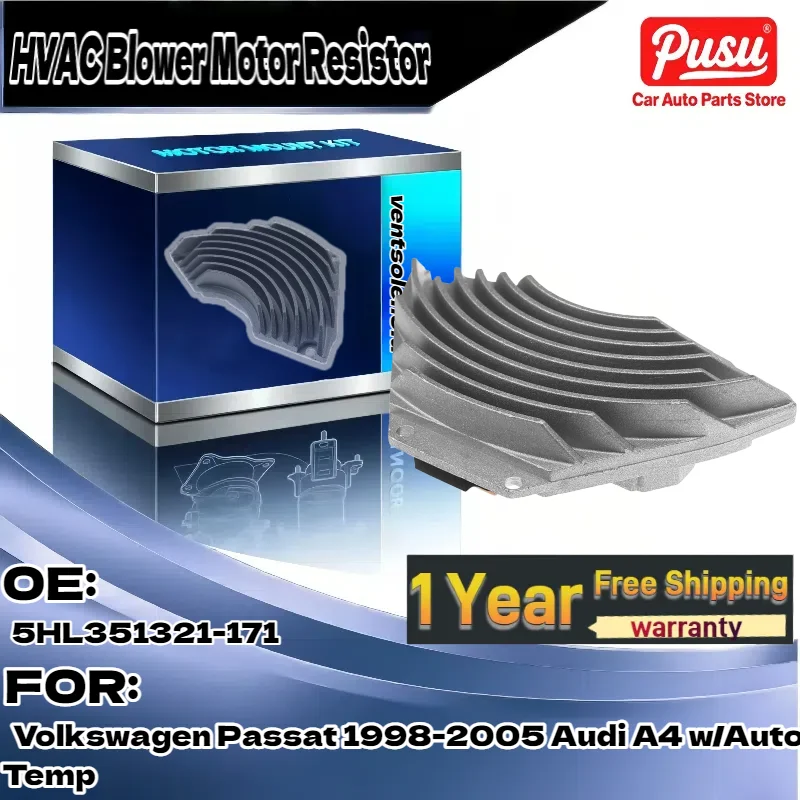 For Volkswagen Passat 1998-2005, For Audi A4 w/Auto Temp | HVAC Blower Motor Resistor | Part 5HL351321-171
For Volkswagen Passat 1998-2005, For Audi A4 w/Auto Temp | HVAC Blower Motor Resistor | Part 5HL351321-171