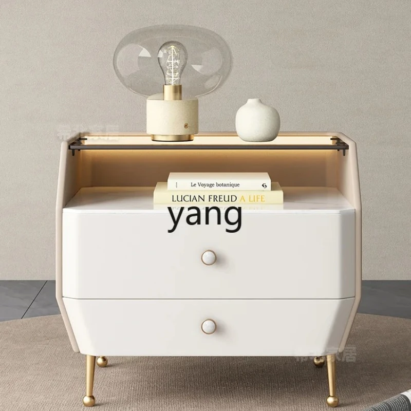 Yjq Bedside Table Modern Simple Large Size High-End Affordable Luxury Smart Lamp Integrated Glass Bedroom Bedside Cabinet
Yjq Bedside Table Modern Simple Large Size High-End Affordable Luxury Smart Lamp Integrated Glass Bedroom Bedside Cabinet