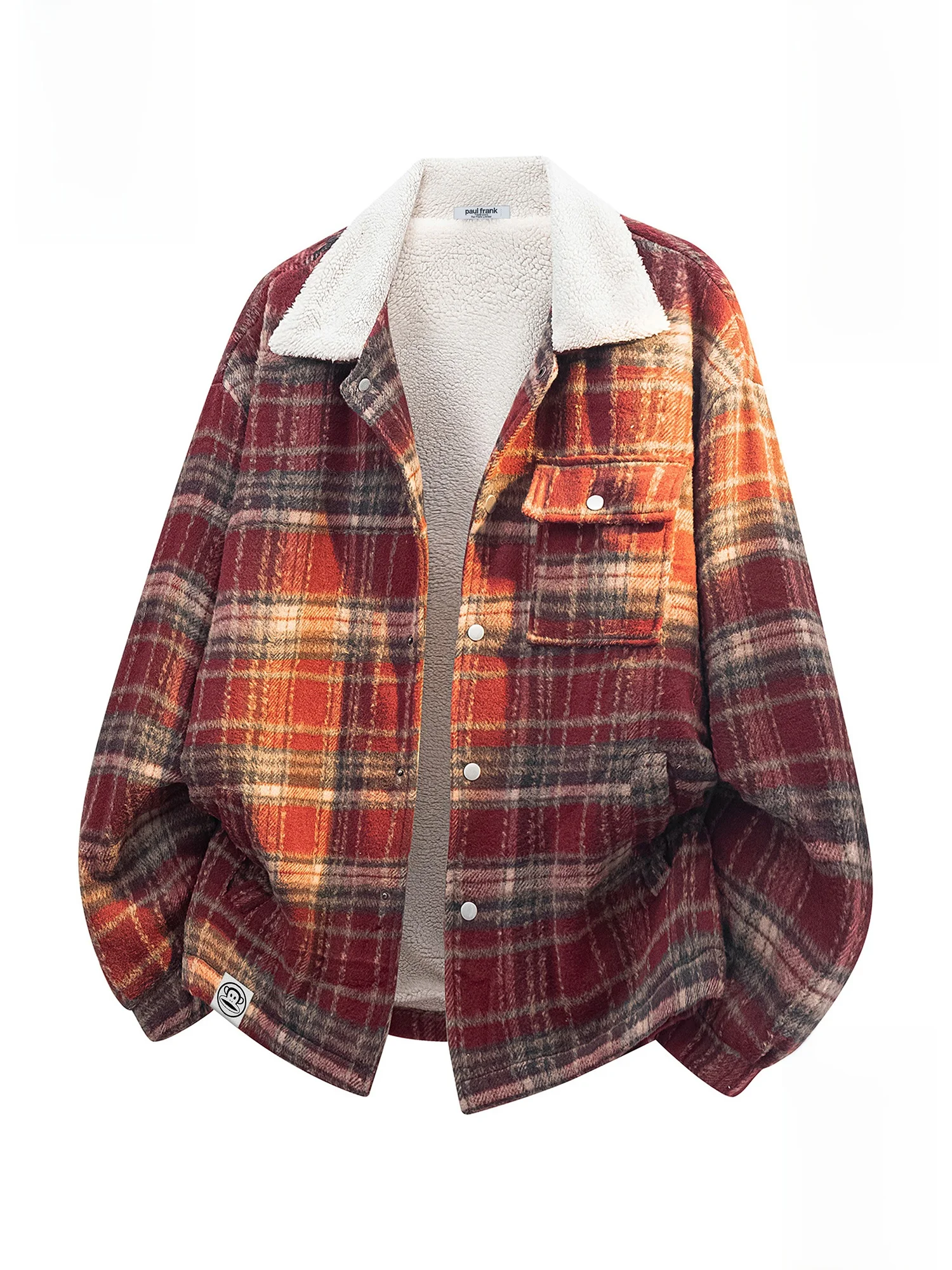 PaulFrank Men's Winter Woolen Jaet with Fce in Red Plaid Design Youth Casual Sle Button up Coat for Men
PaulFrank Men's Winter Woolen Jaet with Fce in Red Plaid Design Youth Casual Sle Button up Coat for Men