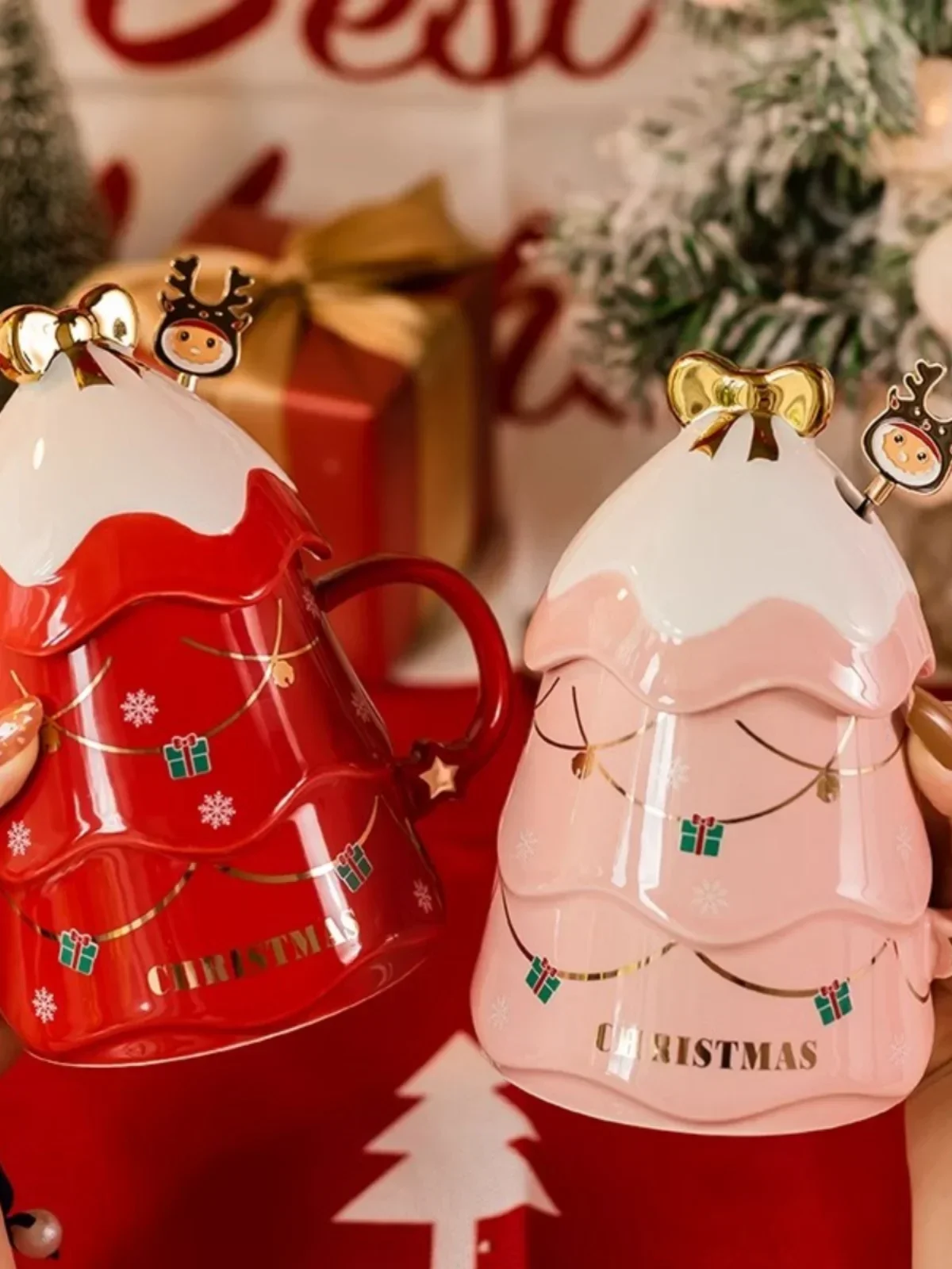 Christmas ceramic cup high value birthday gift couple large capacity coffee cup
Christmas ceramic cup high value birthday gift couple large capacity coffee cup