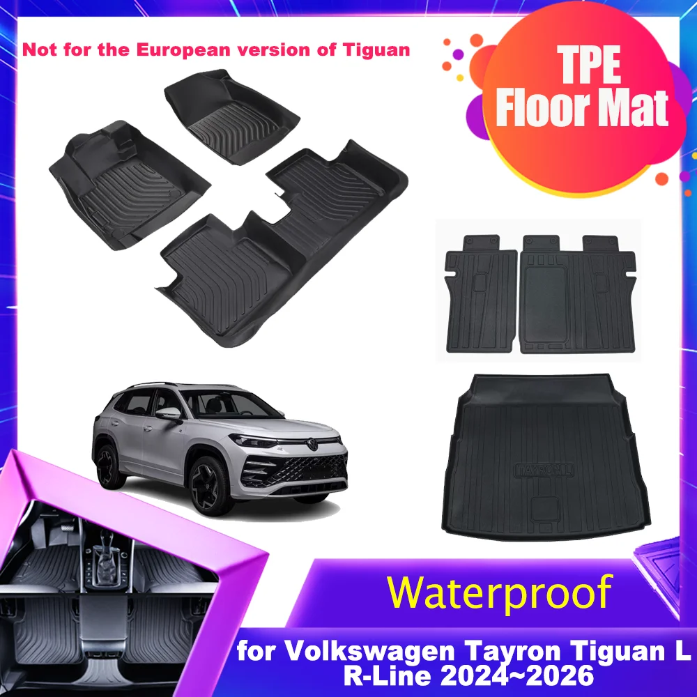 Car Floor Mat for Volkswagen VW Tayron Tiguan L R-Line 2024~2026 TPE Liner Trunk Pad Waterproof Foot Cushion Part Accessories
Car Floor Mat for Volkswagen VW Tayron Tiguan L R-Line 2024~2026 TPE Liner Trunk Pad Waterproof Foot Cushion Part Accessories