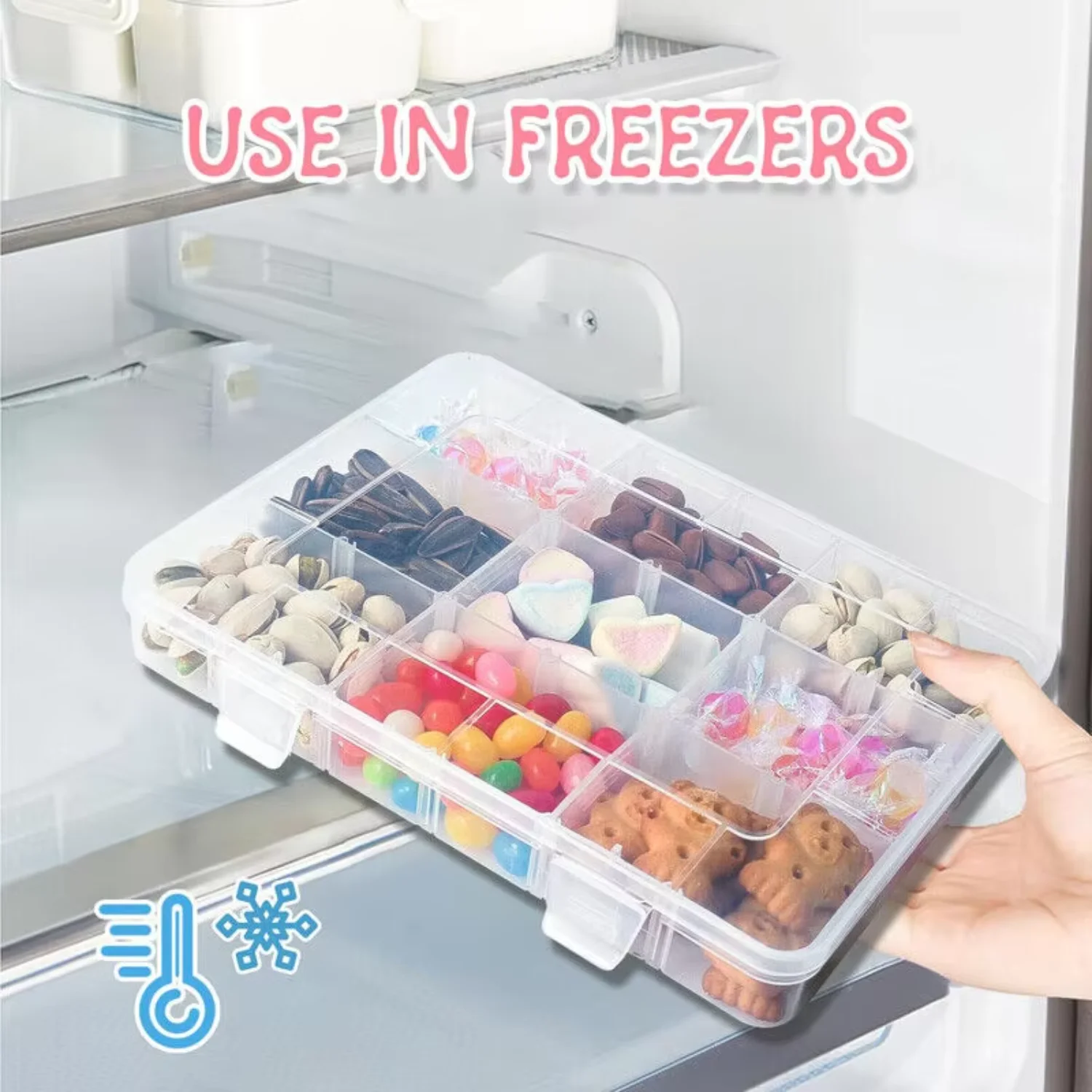 18 Removable Grids Compartments Transparent Plastic Box Container Snack Candy Jewelry Diy Craft Beads Organizer
18 Removable Grids Compartments Transparent Plastic Box Container Snack Candy Jewelry Diy Craft Beads Organizer