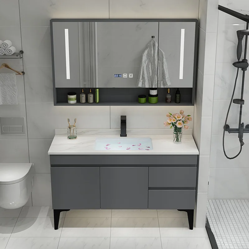 Light luxury rock slab basin, solid wood bathroom cabinet combination, smart mirror cabinet, bathroom, wash basin cabinet, washb
Light luxury rock slab basin, solid wood bathroom cabinet combination, smart mirror cabinet, bathroom, wash basin cabinet, washb