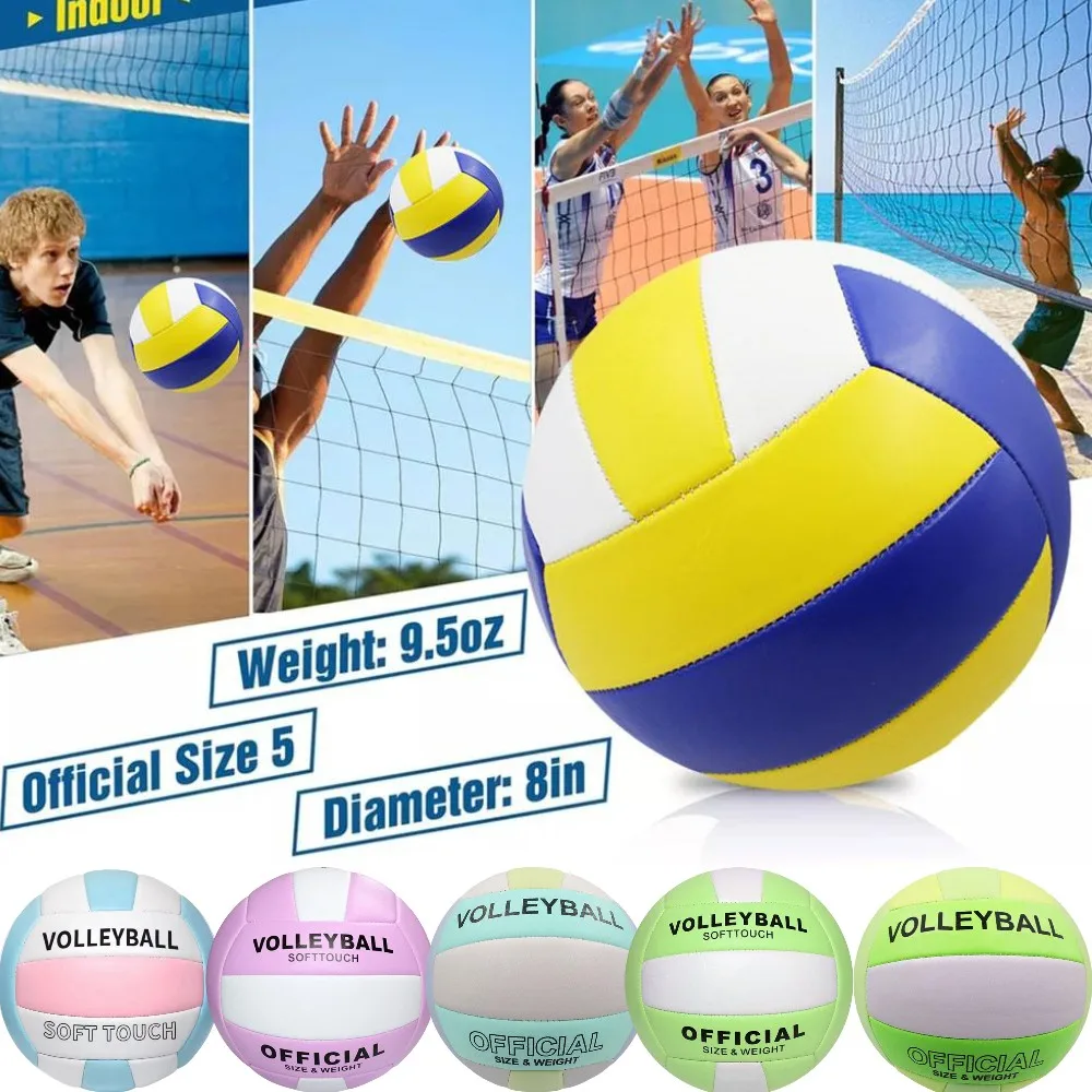 Official Size 5 Volleyball Indoor Outdoor Training Match Game Ball Soft for Beginner Youth Beach Practice Deflated For Shipping
Official Size 5 Volleyball Indoor Outdoor Training Match Game Ball Soft for Beginner Youth Beach Practice Deflated For Shipping