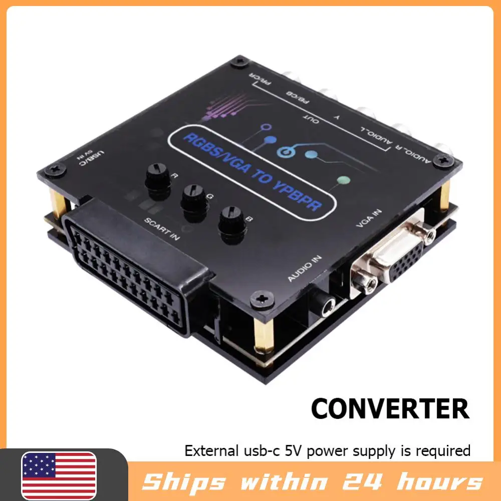 Конвертер RGBS VGA SCART в YPBPR с регулировкой цвета и яркости, транскодер RGBS VGA SCART в YPBPR
Конвертер RGBS VGA SCART в YPBPR с регулировкой цвета и яркости, транскодер RGBS VGA SCART в YPBPR