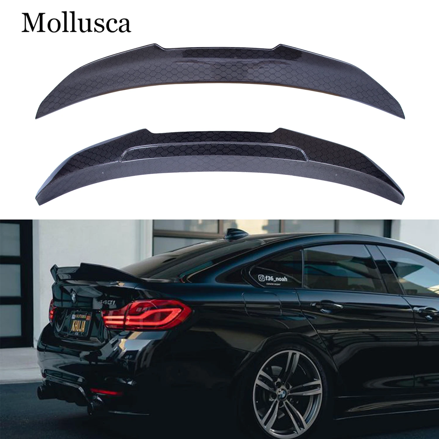 For BMW 4 Series F36 4Door Cran Coupe PSM Style Honeycomb Carbon fiber Rear Spoiler Trunk wing 2014-2019
For BMW 4 Series F36 4Door Cran Coupe PSM Style Honeycomb Carbon fiber Rear Spoiler Trunk wing 2014-2019