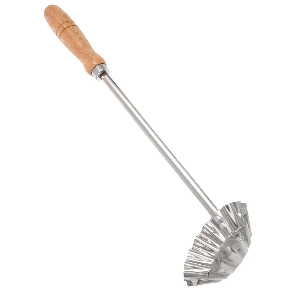 Frying Wooden Handle Spoon Premium Wood Stainless Steel Kitchen Tool For Frying Snack Non-Stick Oil Spoon Funnel Cake
Frying Wooden Handle Spoon Premium Wood Stainless Steel Kitchen Tool For Frying Snack Non-Stick Oil Spoon Funnel Cake
