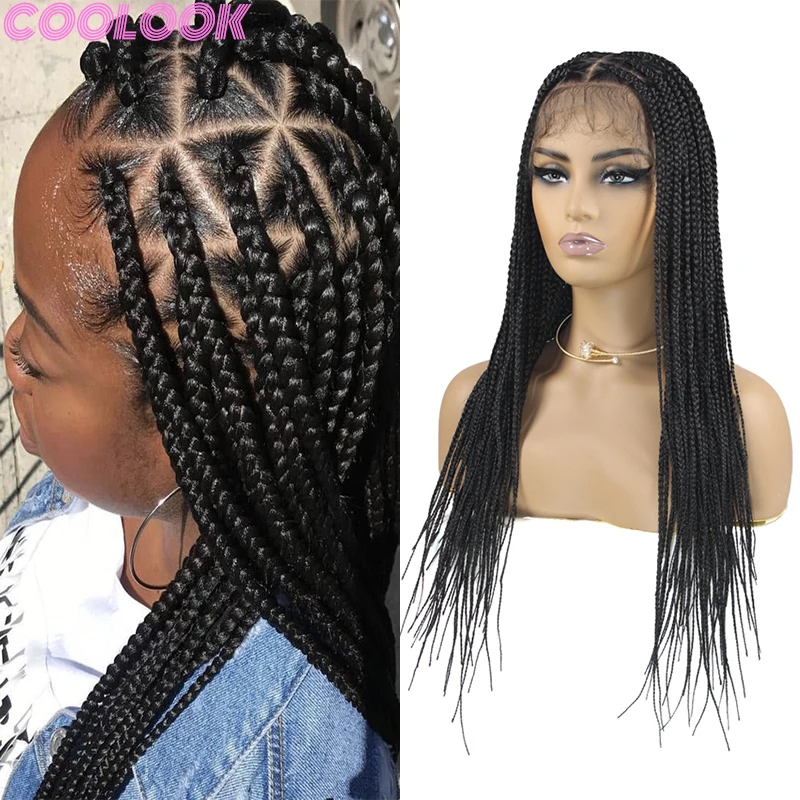 Black Triangle Braided Lace Front Wig 26'' Distressed Full Lace Durable Braids Wig for Women Synthetic Heat Resistant Braid Wigs
Black Triangle Braided Lace Front Wig 26'' Distressed Full Lace Durable Braids Wig for Women Synthetic Heat Resistant Braid Wigs