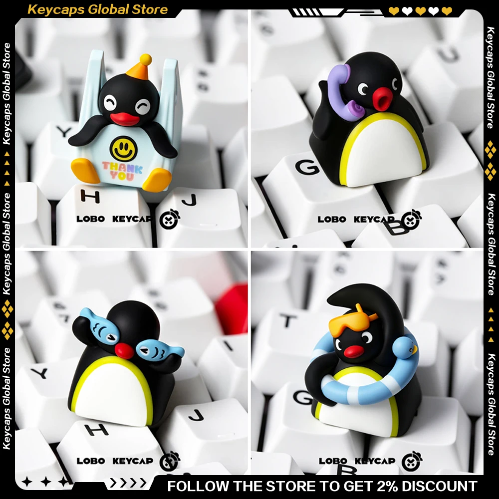 PINGU Series 2 Cute Penguin ESC Custom Keycap Creative Modded Single Keycap for Mechanical Keyboard Gift for Keyboard Lovers
PINGU Series 2 Cute Penguin ESC Custom Keycap Creative Modded Single Keycap for Mechanical Keyboard Gift for Keyboard Lovers
