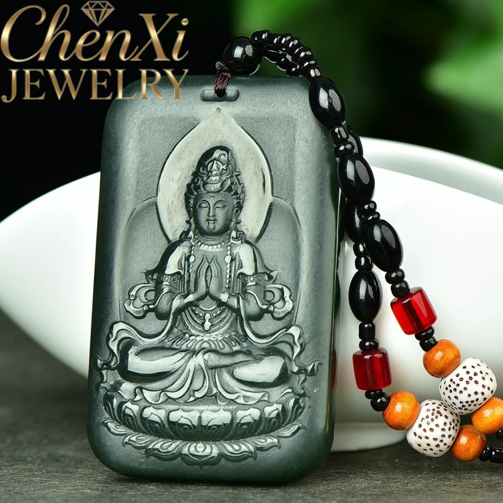 High-End Natural Hetian Green Jade Guanyin Pendant Carved Blessing Jade Charm Jewelry Exquisite Gift Mascots Daily Wear Popular
High-End Natural Hetian Green Jade Guanyin Pendant Carved Blessing Jade Charm Jewelry Exquisite Gift Mascots Daily Wear Popular