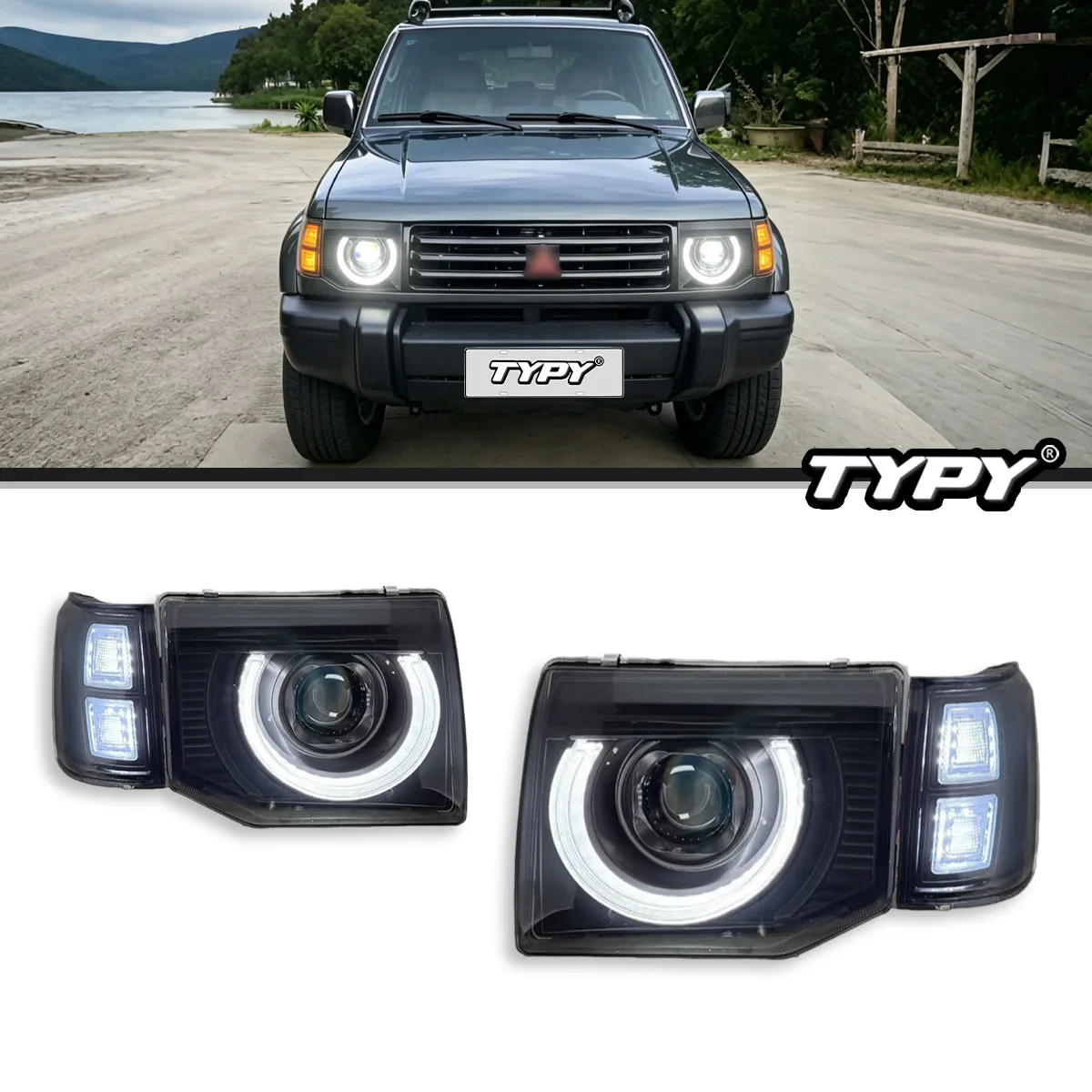 TYPY Car Lights For Mitsubishi Pajero V32 Headlights 1992-1996 LED Projetor Headlamp Daytime Running Light Automotive Accessorie
TYPY Car Lights For Mitsubishi Pajero V32 Headlights 1992-1996 LED Projetor Headlamp Daytime Running Light Automotive Accessorie
