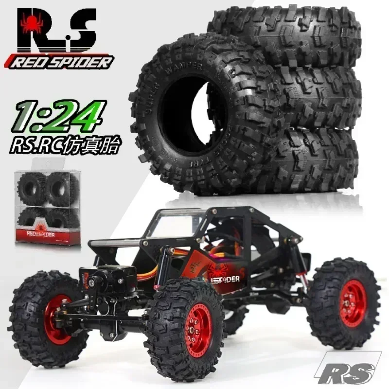 RC Car 4pcs 51mm 1.0" Soft Rubber Wheel Tire Mud Tire for 1/18 1/24 RC Crawler Car TRX4M SCX24 AX24 Upgrade Parts Accessories
RC Car 4pcs 51mm 1.0" Soft Rubber Wheel Tire Mud Tire for 1/18 1/24 RC Crawler Car TRX4M SCX24 AX24 Upgrade Parts Accessories