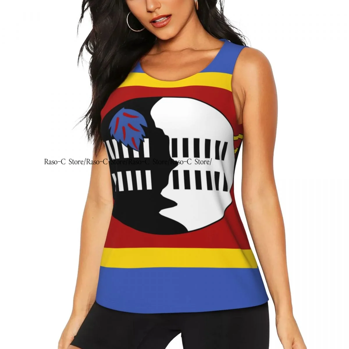 Women Sport tank Tops Loose Yoga Tops Quick Dry Workout Sport Tops Swaziland Flag Yoga Shirt
Women Sport tank Tops Loose Yoga Tops Quick Dry Workout Sport Tops Swaziland Flag Yoga Shirt