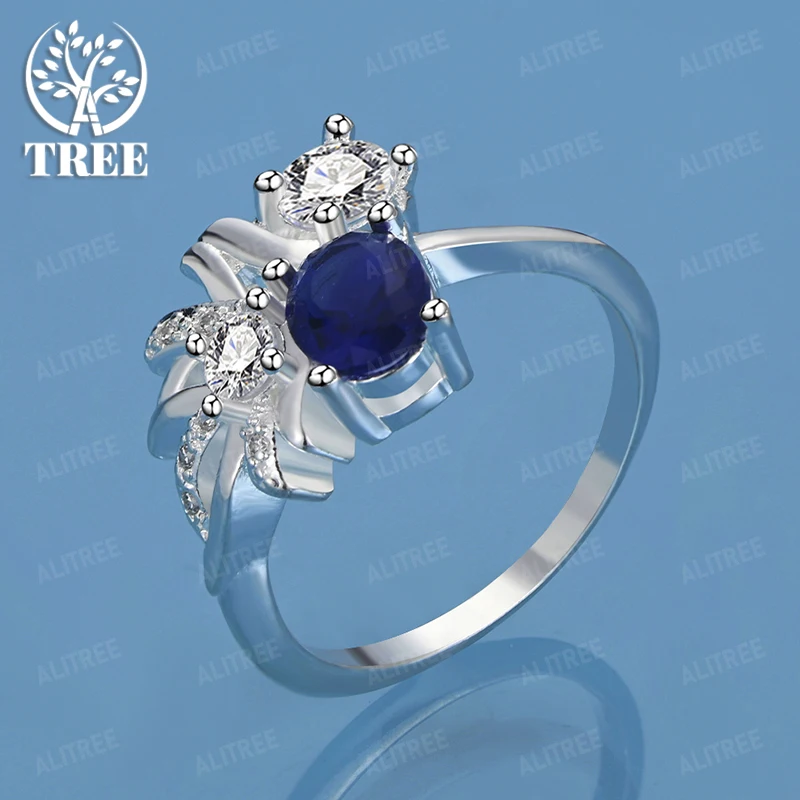 Blue Zircon 925 Sterling Silver Round Ring For Women Aristocrats Luxury Jewelry Accessories Birthday Anniversary Party Gifts
Blue Zircon 925 Sterling Silver Round Ring For Women Aristocrats Luxury Jewelry Accessories Birthday Anniversary Party Gifts