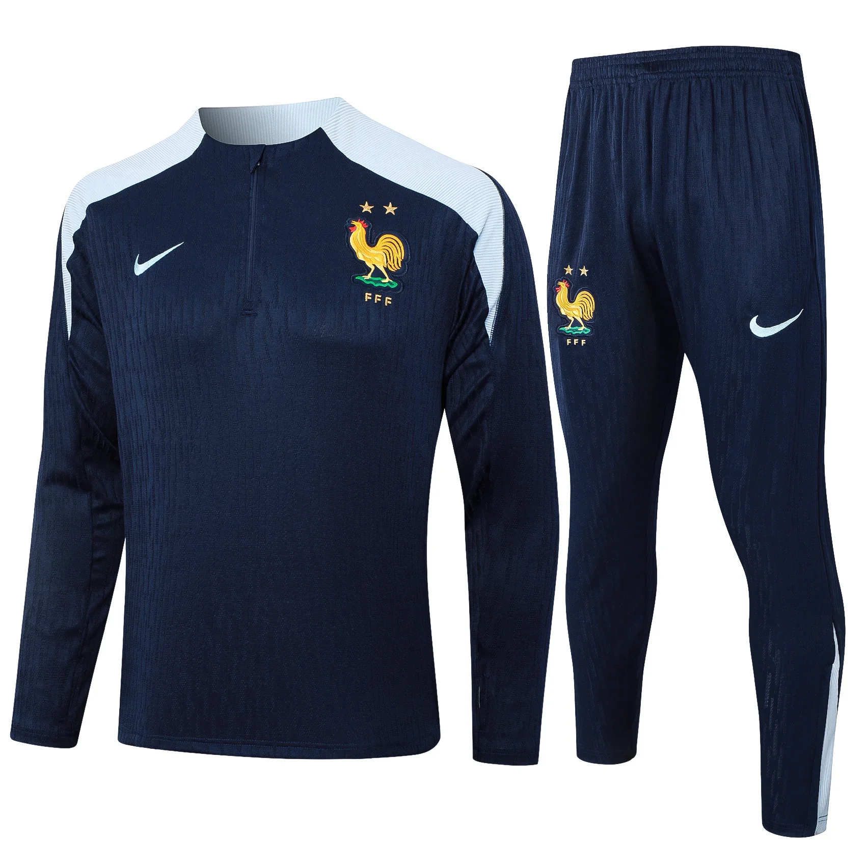 Nike Soccer Jerseys Men Stretchable Quick-dry Full-sleeved Embroidered High Quality Sportswear Training Suit Blue Black
Nike Soccer Jerseys Men Stretchable Quick-dry Full-sleeved Embroidered High Quality Sportswear Training Suit Blue Black
