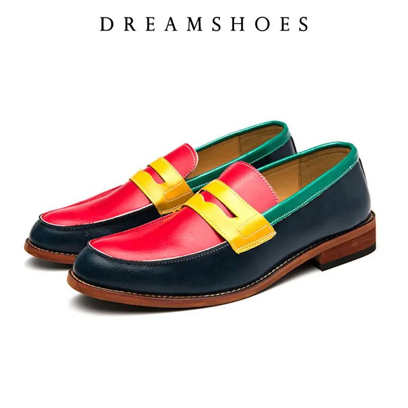 Italian Luxury Brand Patchwork Loafers Men's Multicolor Leather Shoes Slip-on Fashion Soft-soled Casual Shoes Wedding Moccasin
Italian Luxury Brand Patchwork Loafers Men's Multicolor Leather Shoes Slip-on Fashion Soft-soled Casual Shoes Wedding Moccasin