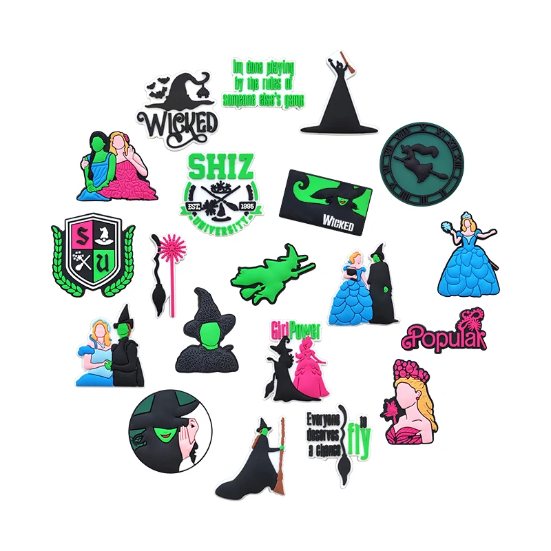 20-100PCS Cartoon magical witch image Shoe Charms Adventure PVC Decorations high-quality Detachable Waterproof For Party Gifts
20-100PCS Cartoon magical witch image Shoe Charms Adventure PVC Decorations high-quality Detachable Waterproof For Party Gifts