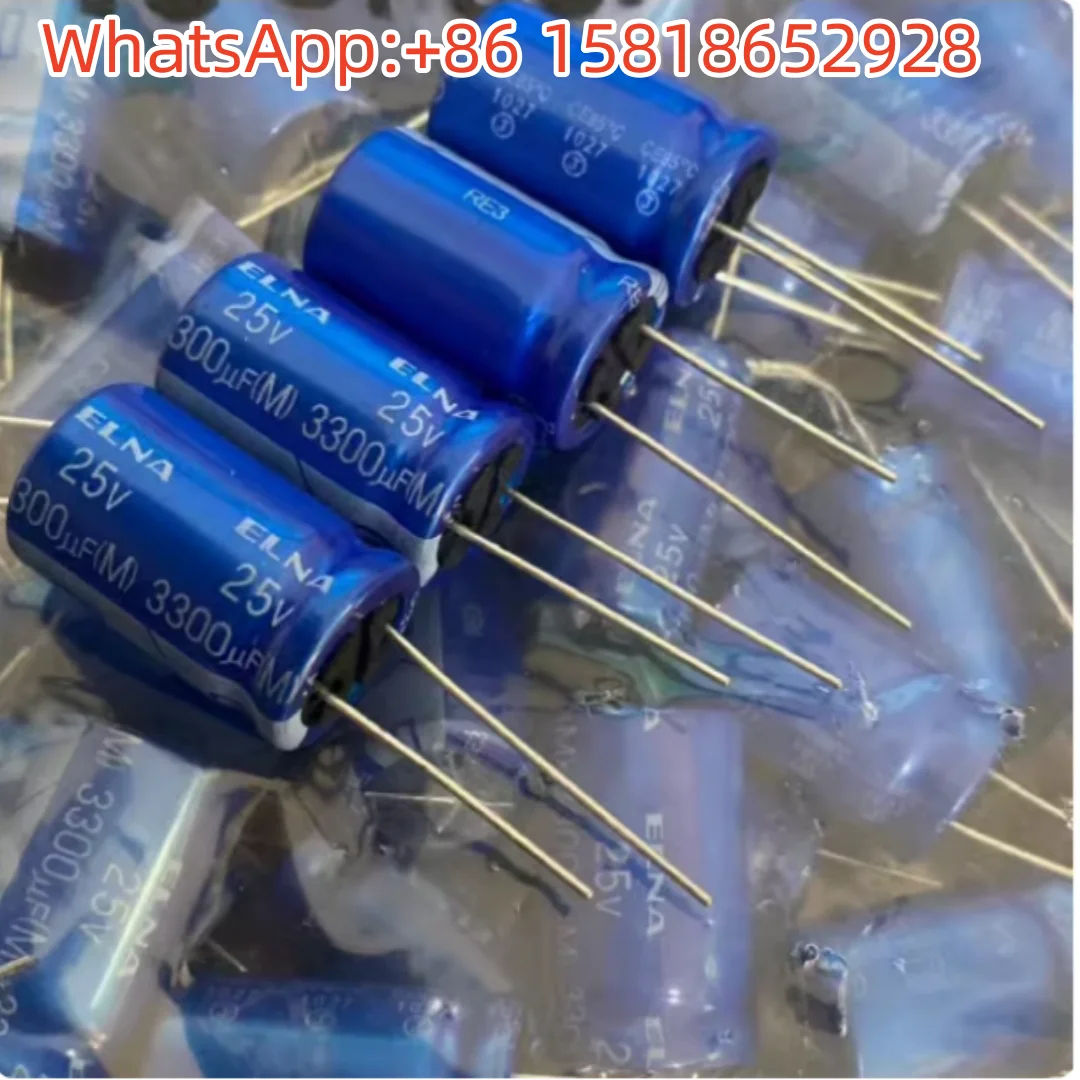 5pcs 3300UF 25V Japan Elna capacitors 25V3300UF 16*25 RE3 blue robe audio
5pcs 3300UF 25V Japan Elna capacitors 25V3300UF 16*25 RE3 blue robe audio