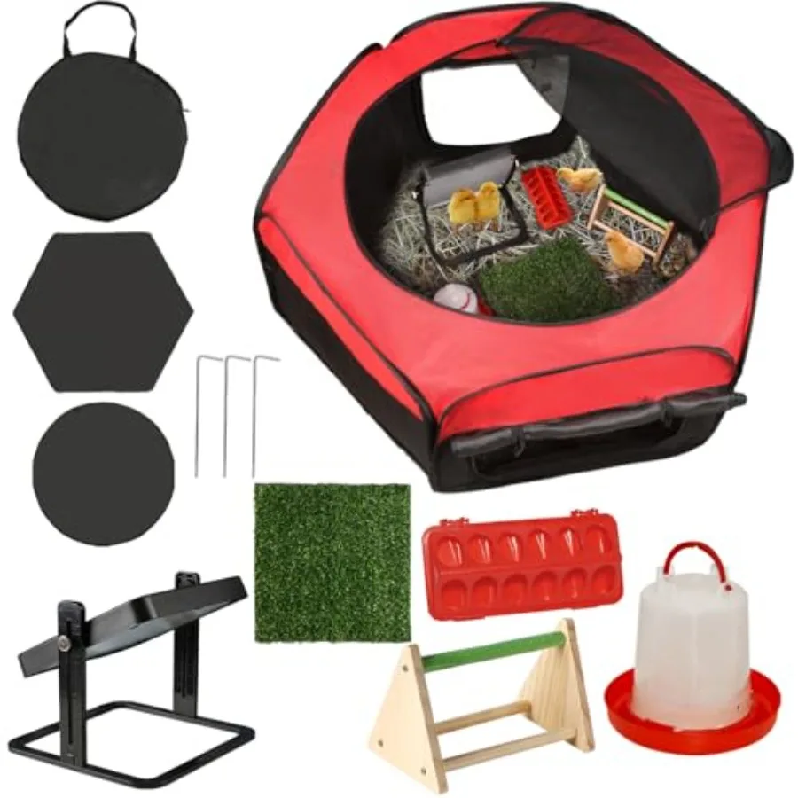 Brooder Box for Chick Starter Kit - 2026 Upgrade Dual Door Chicken Brooder Pen/Playpen/Tent with 10*10 in Brooder Heating Plate
Brooder Box for Chick Starter Kit - 2026 Upgrade Dual Door Chicken Brooder Pen/Playpen/Tent with 10*10 in Brooder Heating Plate