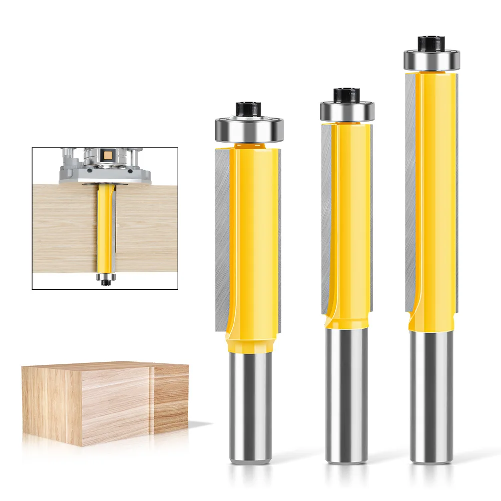 1PC 12MM Shank Milling Cutter Wood Carving 50 64mm Flush Trim Router Bit with Bearing Wood Template Pattern Bit Carbide
1PC 12MM Shank Milling Cutter Wood Carving 50 64mm Flush Trim Router Bit with Bearing Wood Template Pattern Bit Carbide