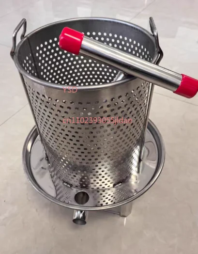 Stainless Steel Honeycomb Beeswax Press Manual Honey Extractor Home Use Fruit Wine Juice Maker
Stainless Steel Honeycomb Beeswax Press Manual Honey Extractor Home Use Fruit Wine Juice Maker