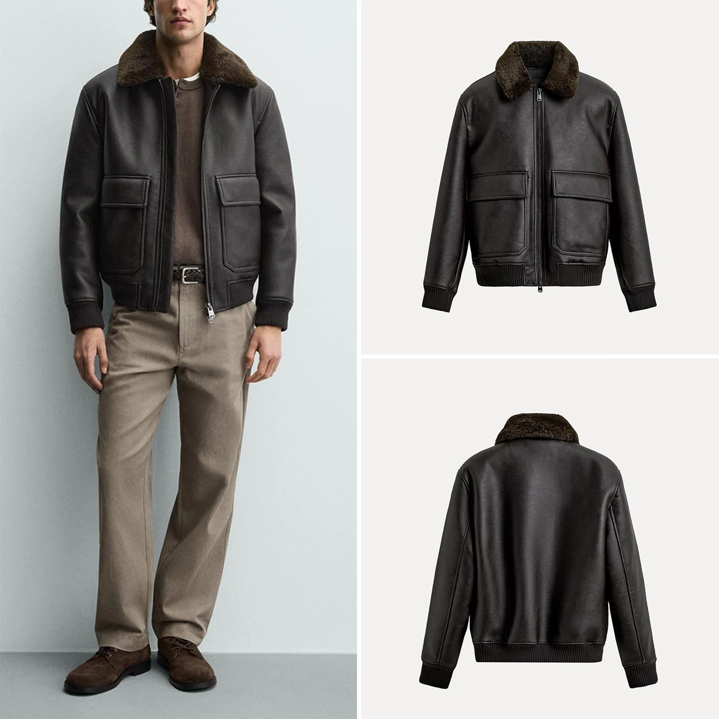 2025 Winter New Men's Faion Personali Aosphere Retro Patchwork Collar Jaet Coat Z Stand Fit Youth Long Sve...
2025 Winter New Men's Faion Personali Aosphere Retro Patchwork Collar Jaet Coat Z Stand Fit Youth Long Sve...