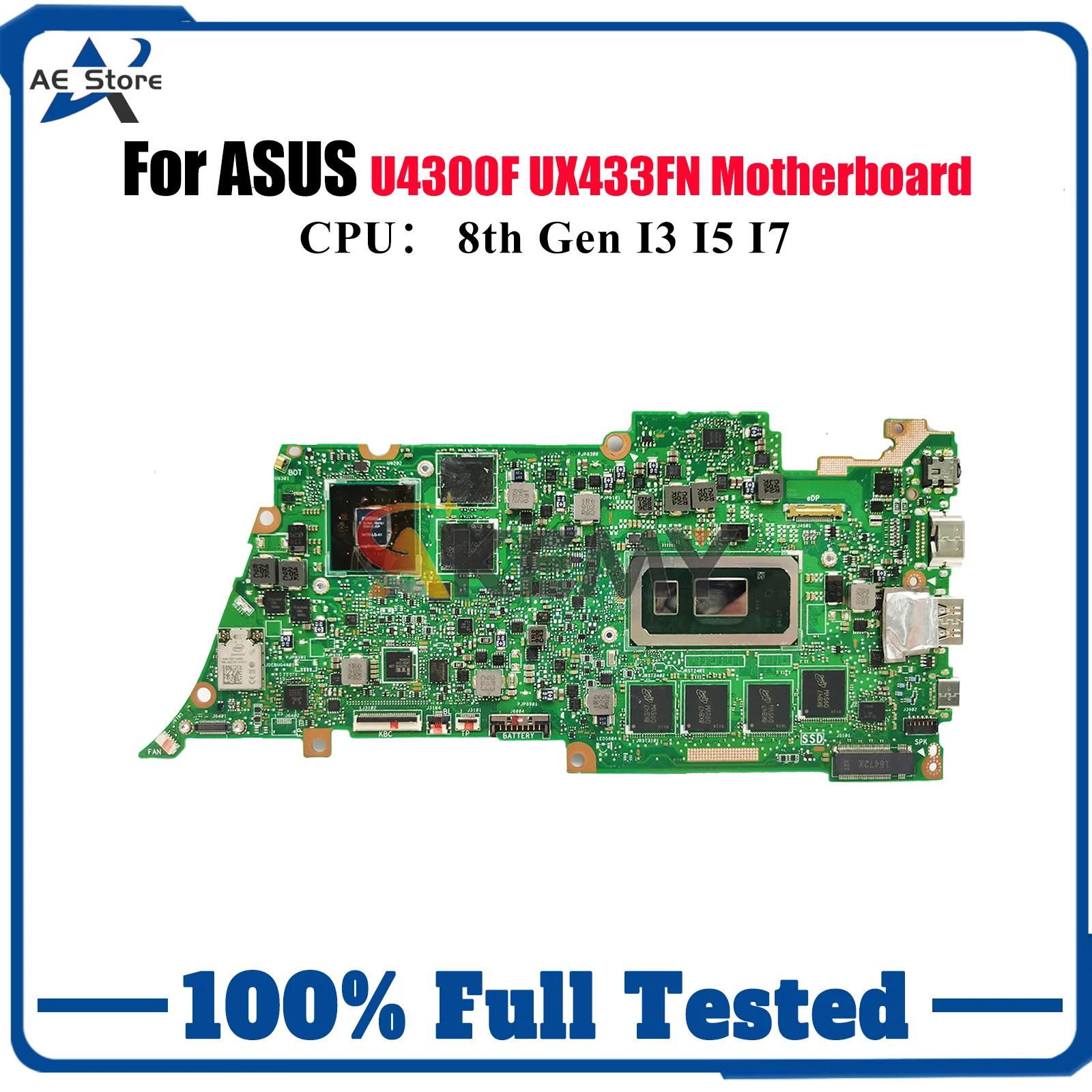 UX433FN Материнская плата для ноутбука ASUS ZenBook UX433FN UX433F U4300F Материнская плата для ноутбука с процессором I3 I5 I7 100% тестирование ОК быстрая доставка
UX433FN Материнская плата для ноутбука ASUS ZenBook UX433FN UX433F U4300F Материнская плата для ноутбука с процессором I3 I5 I7 100% тестирование ОК быстрая доставка