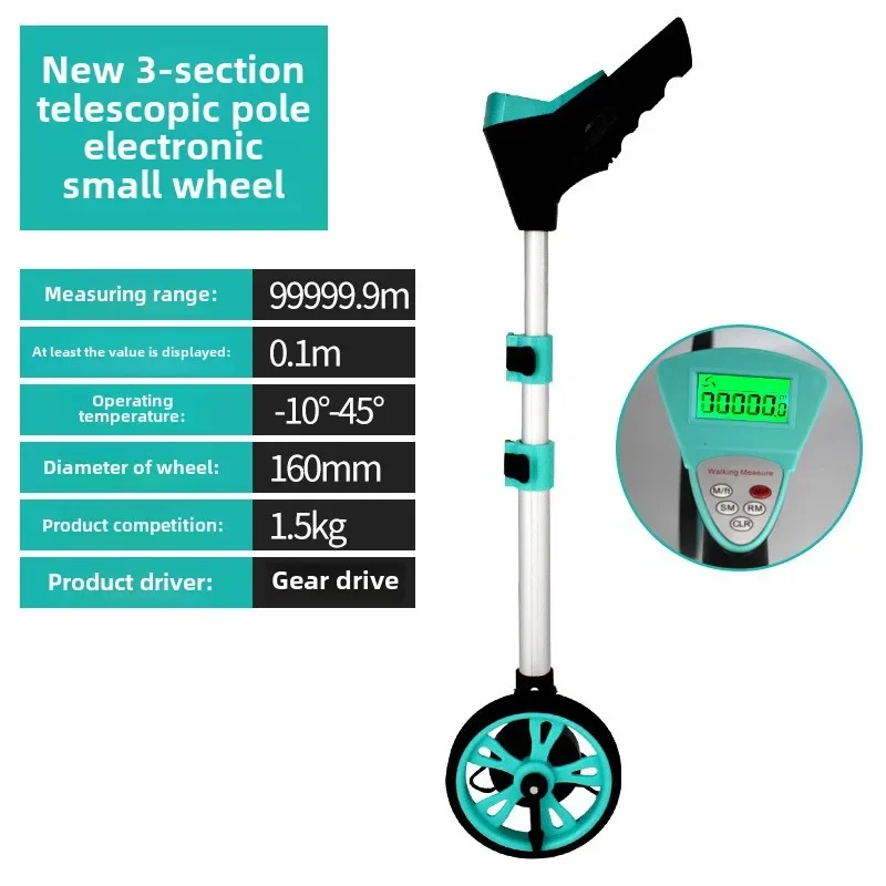 Digital Display Roller Electronic Distance Instrument Meter Gauge Engineering Ruler Mechanical Distance Measuring Wheel Outdoor
Digital Display Roller Electronic Distance Instrument Meter Gauge Engineering Ruler Mechanical Distance Measuring Wheel Outdoor
