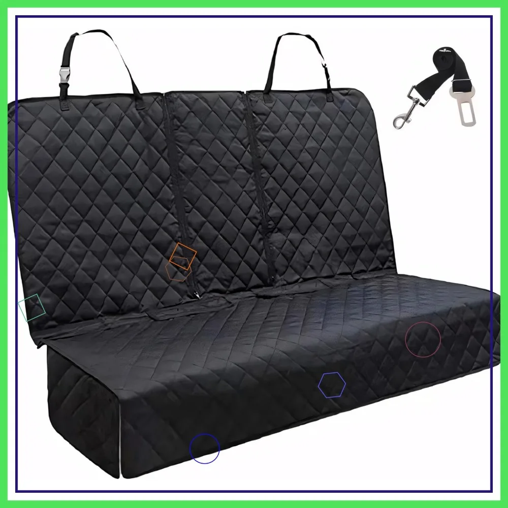 Waterproof Dog Car Seat Cover for Back Seat, Nonslip Scratchproof Bench Protector for SUV Truck Cars, 52x48 Inch
Waterproof Dog Car Seat Cover for Back Seat, Nonslip Scratchproof Bench Protector for SUV Truck Cars, 52x48 Inch