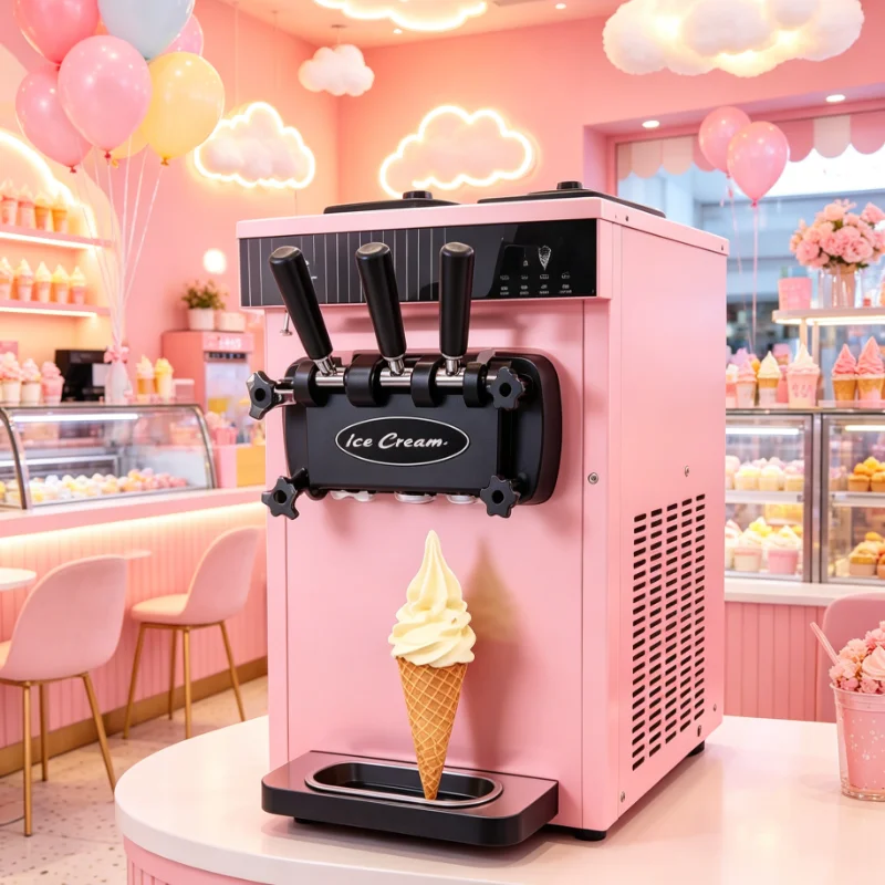 Customized Commercial Soft Serve Machine, Automatic Table Top Vertical 1 Flavor Large Capacity Ice Cream Maker
Customized Commercial Soft Serve Machine, Automatic Table Top Vertical 1 Flavor Large Capacity Ice Cream Maker