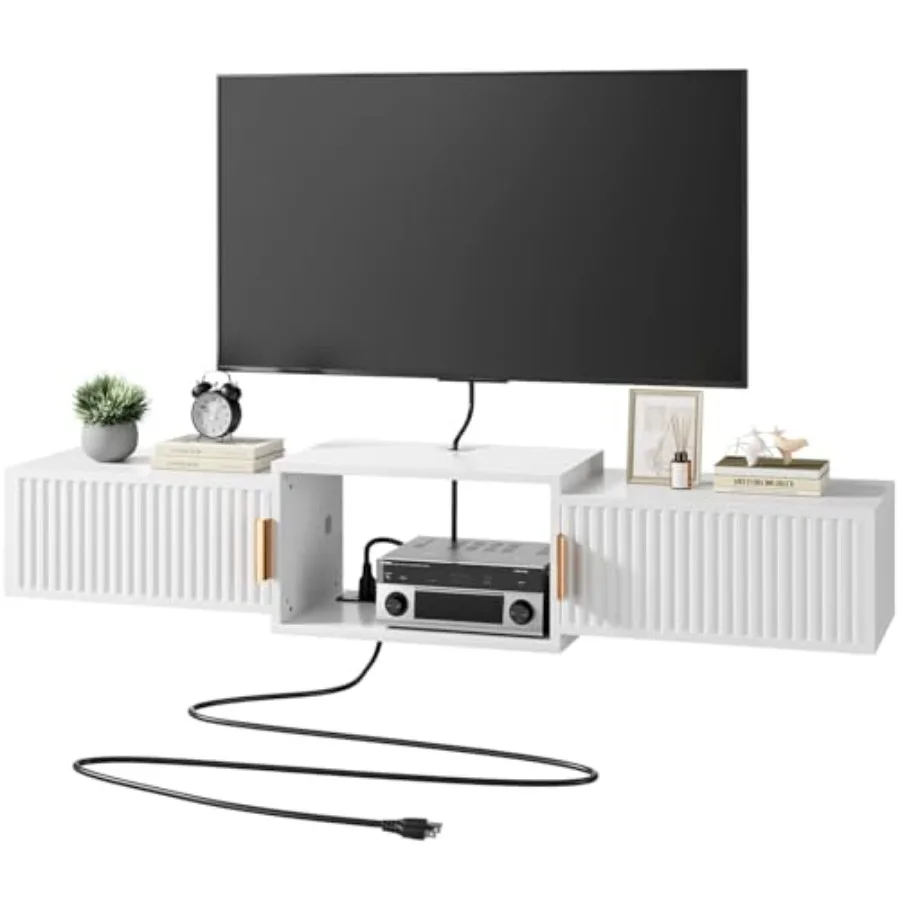 Mid Century Modern Floating TV StandWall Mounted Media Console Shelf with Power Outlet for up to 55" Entertainment Center for U
Mid Century Modern Floating TV StandWall Mounted Media Console Shelf with Power Outlet for up to 55" Entertainment Center for U