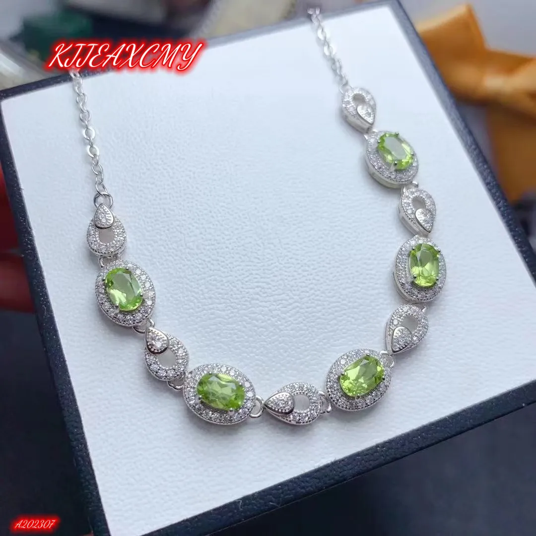 KJJEAXCMY Brand Boutique Women's Luxury Jewelry Olivine Bracelet 925 Sterling Silver Natural Gem Girl
KJJEAXCMY Brand Boutique Women's Luxury Jewelry Olivine Bracelet 925 Sterling Silver Natural Gem Girl