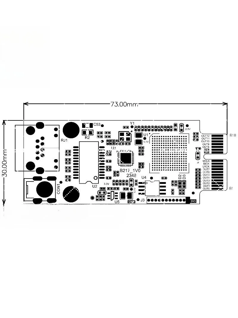 32x32 Channel Audio Network Transmission Module for AES67 Streaming
32x32 Channel Audio Network Transmission Module for AES67 Streaming