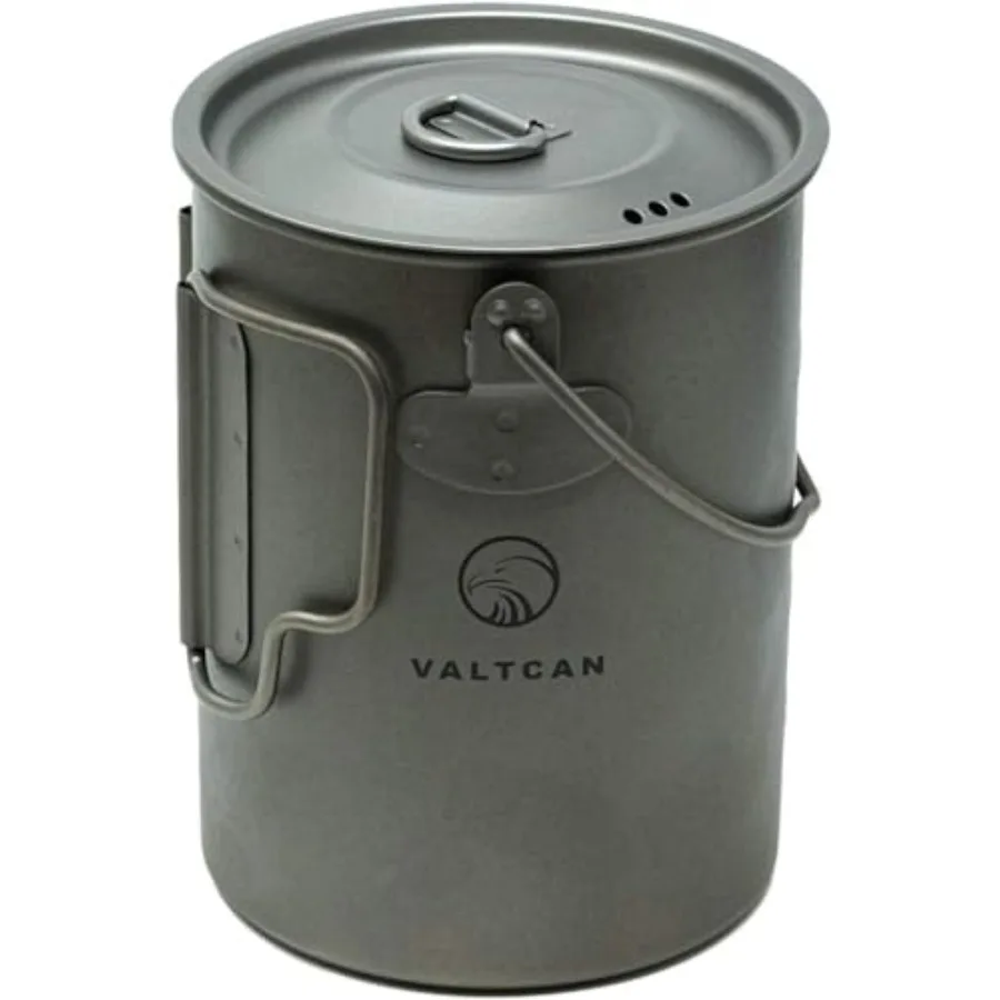 900ml Titanium Pot Boil Cook and Drink From One Pot 134g Ultralight Thicker Gauge Grade 1 Ti Aligned Bail Handle Lid with Steam
900ml Titanium Pot Boil Cook and Drink From One Pot 134g Ultralight Thicker Gauge Grade 1 Ti Aligned Bail Handle Lid with Steam
