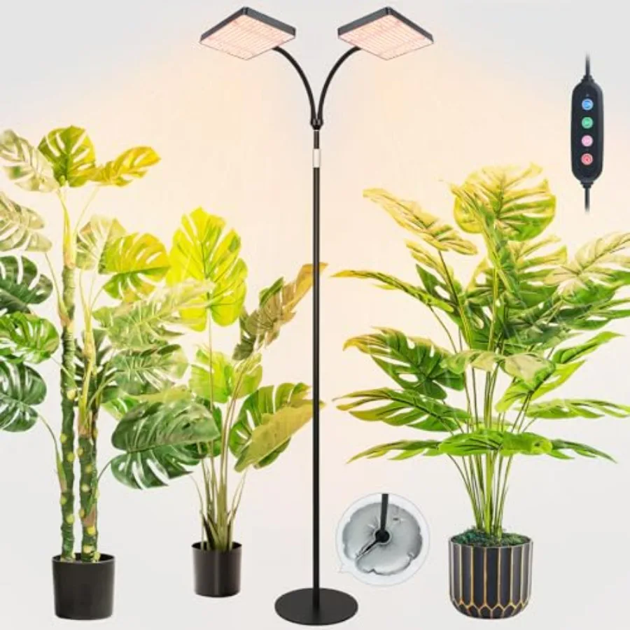 2026 2Head Floor Lamp Grow Light with Stable Stand Base for Indoor Plants Bonsai Tree 48121620 Hr Timer 50 Watt Power Draw NO N
2026 2Head Floor Lamp Grow Light with Stable Stand Base for Indoor Plants Bonsai Tree 48121620 Hr Timer 50 Watt Power Draw NO N