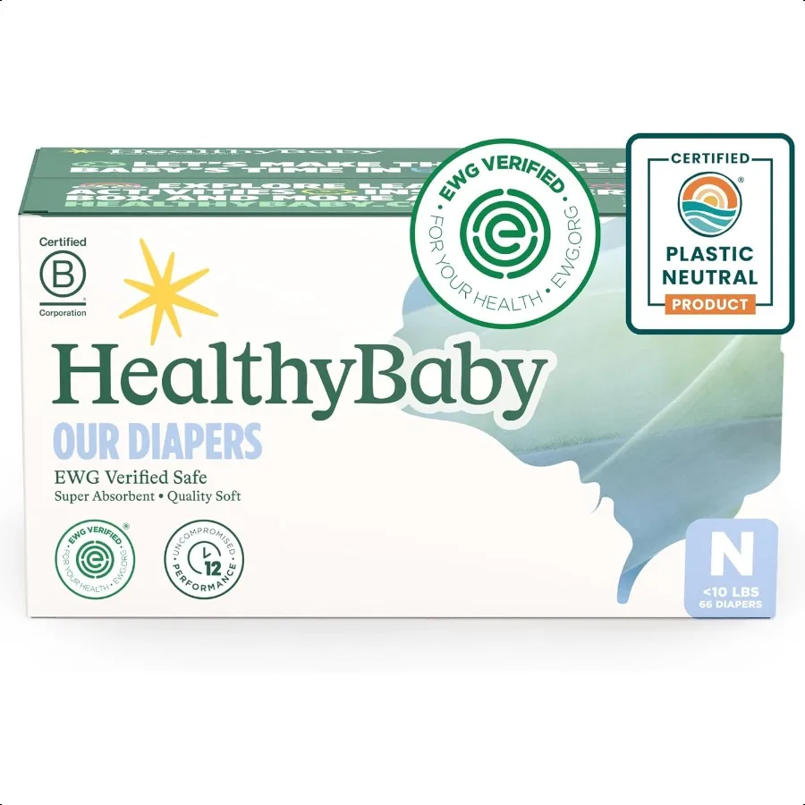 Our Diapers EWG Verified Safe PlantBased Diapers Leak Protection Soft Organic Cotton Shell ChlorineFree Diaper for Sensitive Sk
Our Diapers EWG Verified Safe PlantBased Diapers Leak Protection Soft Organic Cotton Shell ChlorineFree Diaper for Sensitive Sk