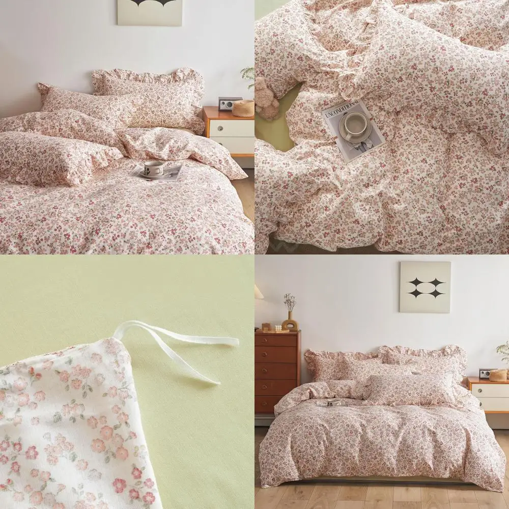 Комплект постельного белья Queen Size из хлопка с розово-красным цветочным узором, 3 предмета: пододеяльник и наволочки (90x90 дюймов)
Комплект постельного белья Queen Size из хлопка с розово-красным цветочным узором, 3 предмета: пододеяльник и наволочки (90x90 дюймов)